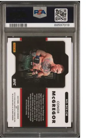 2023 Chronicles UFC Obsidian Conor McGregor Black Color Blast back